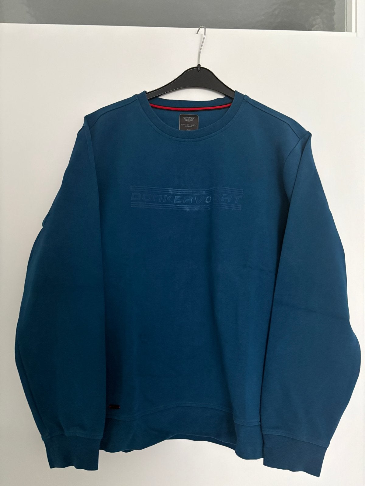 Donkervoort sweater - Maat L - Zo goed als nieuw, Ophalen of Verzenden, Zo goed als nieuw, Maat 52/54 (L), Blauw