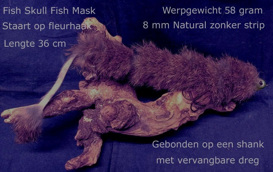 een rat - achtige Snoekstreamer van 36 cm (58 gram), Ophalen, Nieuw, Complete set