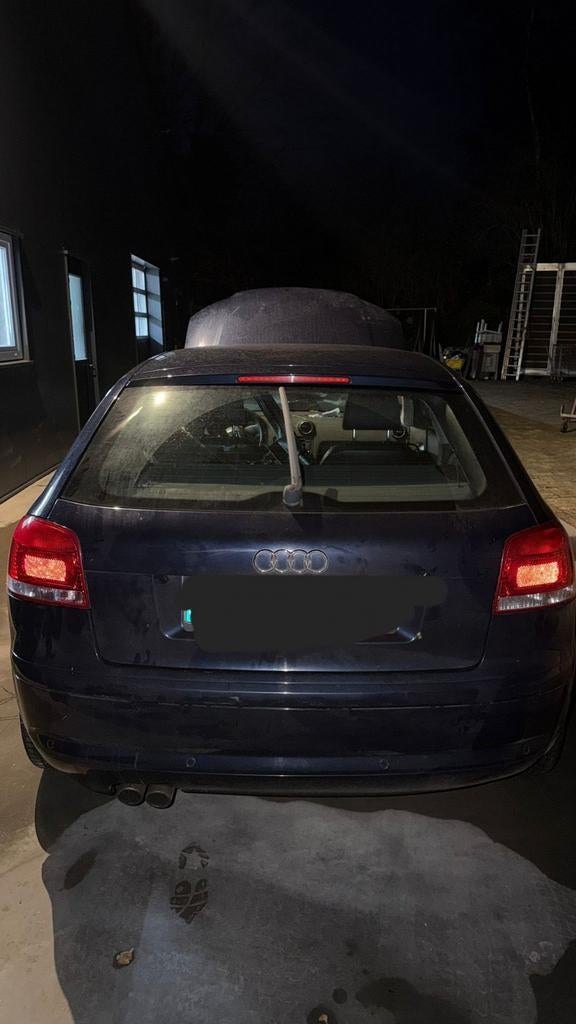 Kofferklep achterbumper en Achterlichten audi a3 8p 2007, Ophalen, Gebruikt, Audi, Bumper