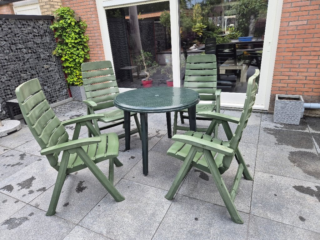 Hartman tuinset, Ophalen, 4 zitplaatsen, Kunststof, Gebruikt