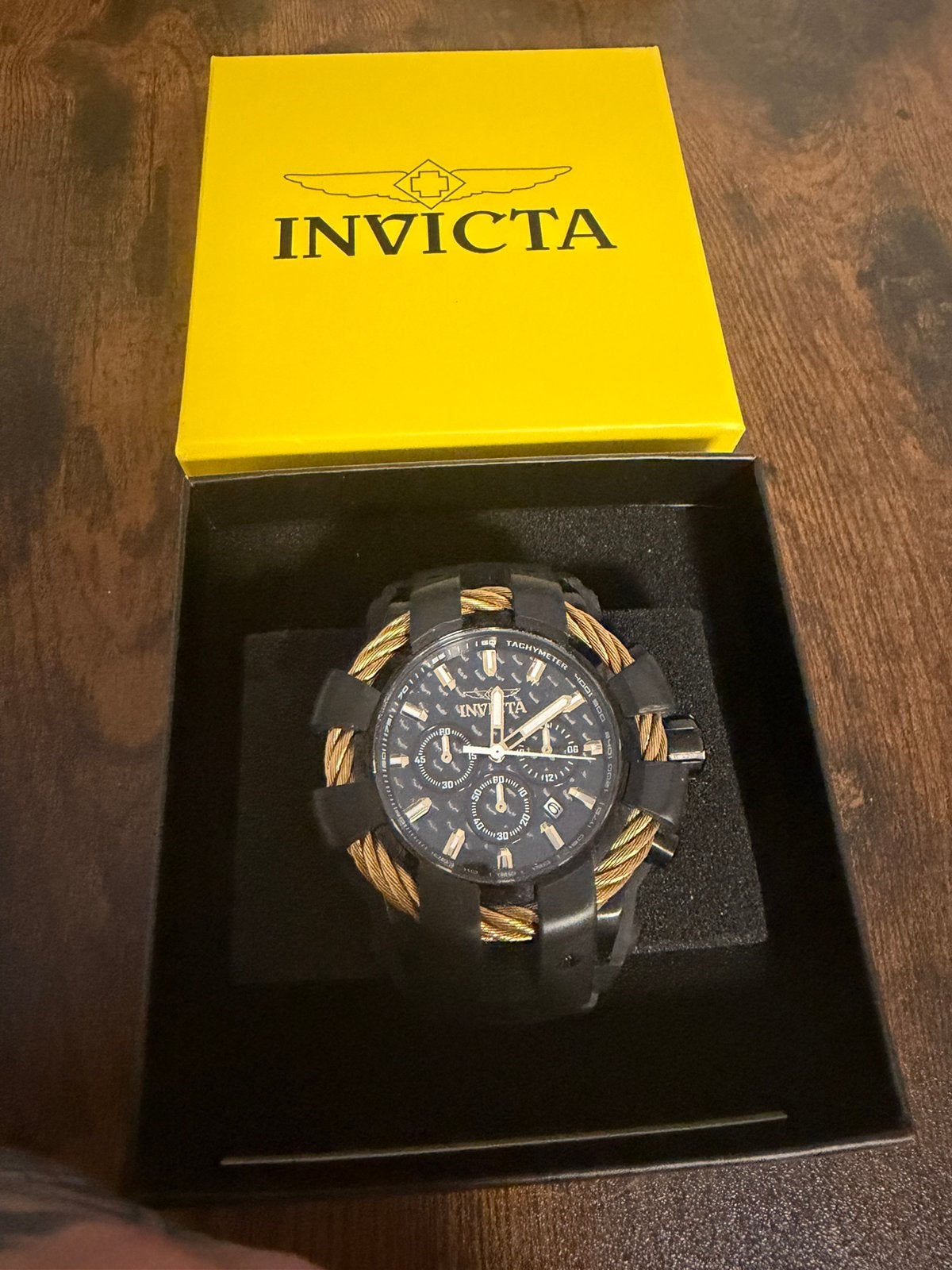 Invicta bolt horloge, Sieraden, Tassen en Uiterlijk, Horloges | Heren, Ophalen of Verzenden, Zo goed als nieuw, Overige materialen