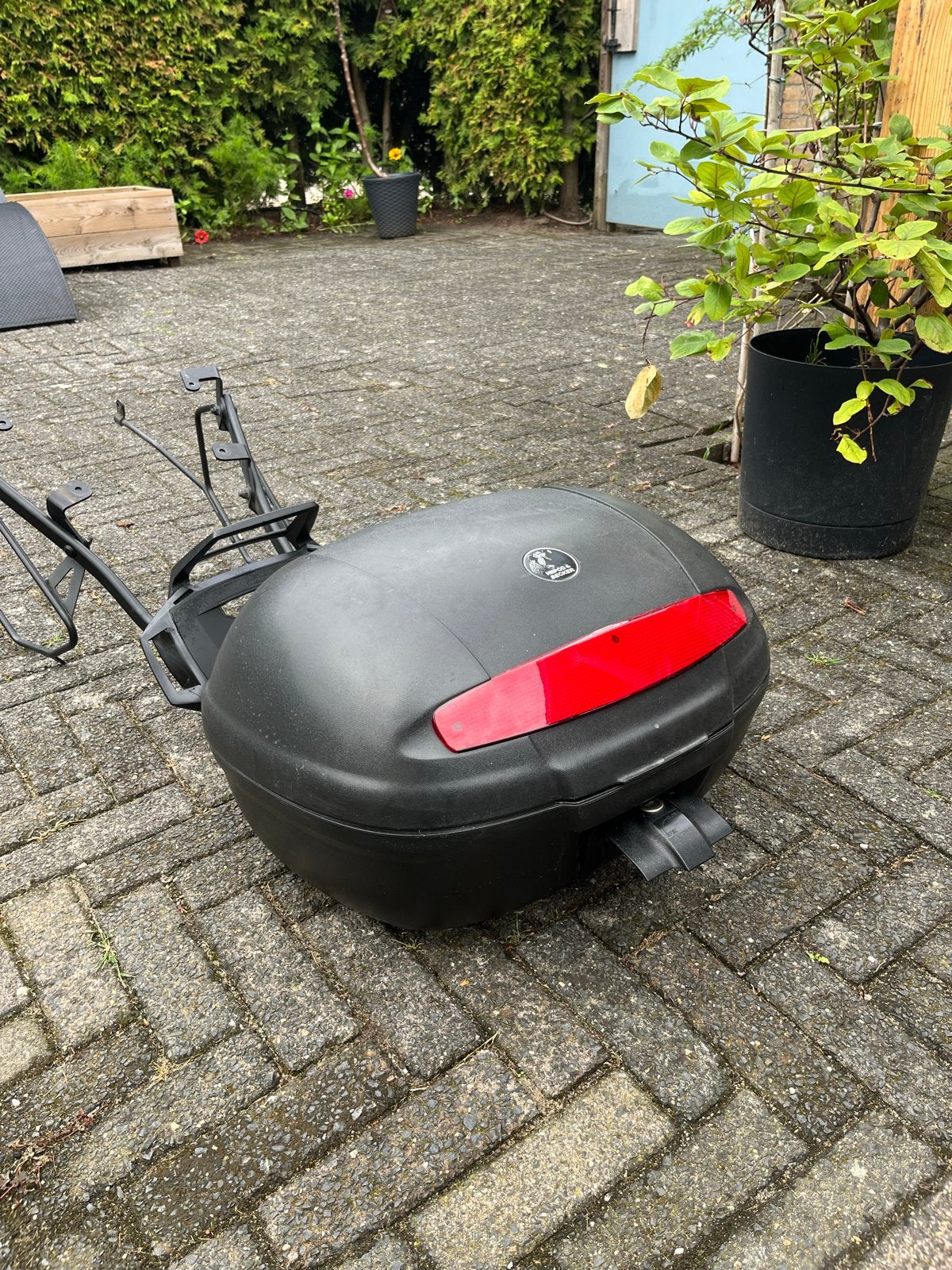 Hebco & Becker topkoffer met beugelset voor Honda NC700S/750, Ophalen, Gebruikt
