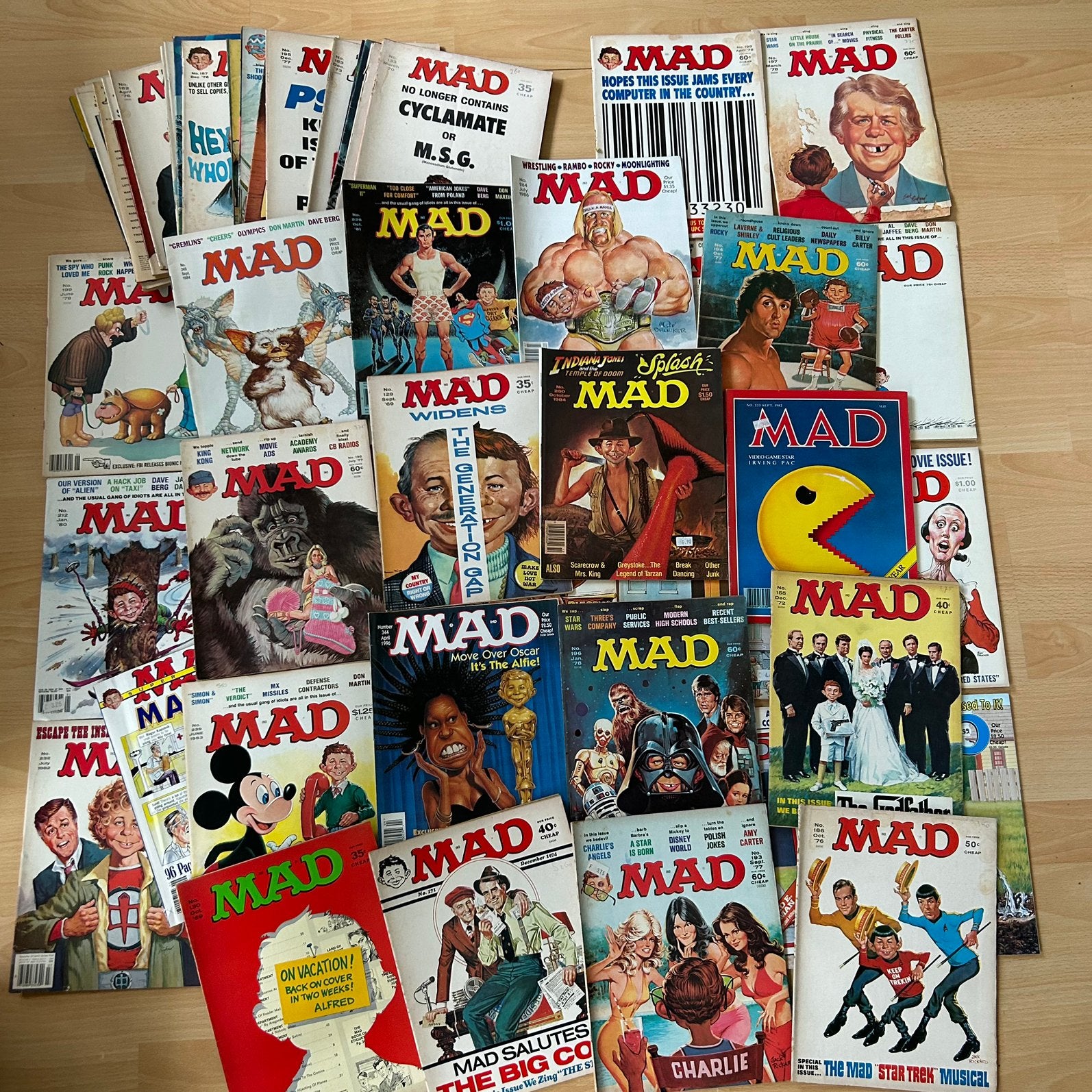 Lot Vintage USA MAD Magazines (Film & Popcultuur Specials), Boeken, Strips | Comics, Meerdere comics, Ophalen of Verzenden, Gelezen