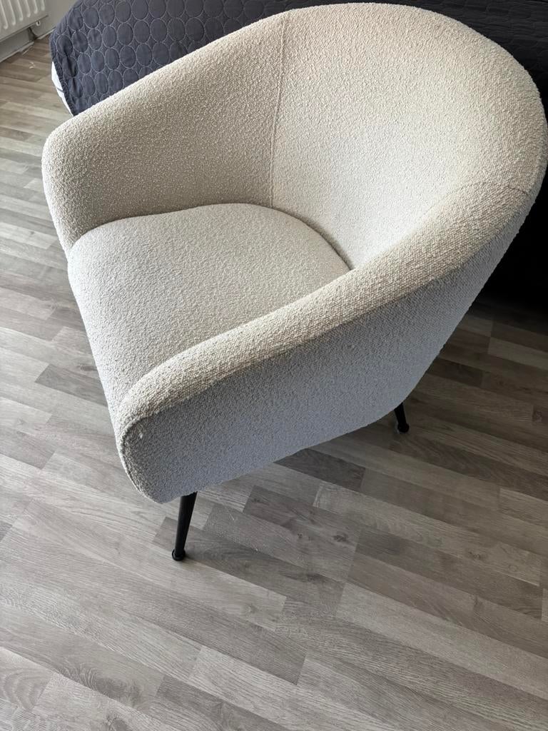 Richmond boucle fauteuil, Huis en Inrichting, Fauteuils, Ophalen, Gebruikt, 75 tot 100 cm, Stof