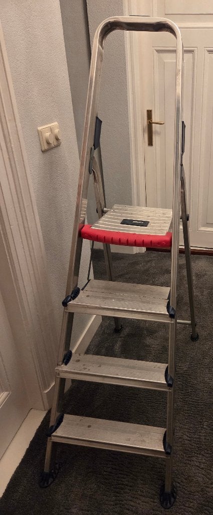 ALTREX double decker HUISHOUDTRAP, 4 treden, Ophalen, Gebruikt, Trap, Opvouwbaar of Inschuifbaar
