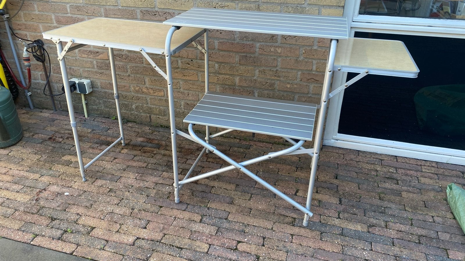 Bo-Camp campingtafel voor voortent - 143x43x73 cm, Ophalen of Verzenden, Gebruikt, Campingtafel
