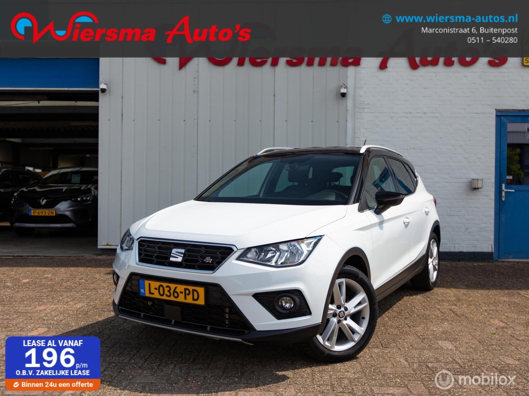 Seat Arona 1.0 TSI FR Business Intense|Orig NL|Afleverklaar|, Auto's, Voorwielaandrijving, Origineel Nederlands, Bedrijf, Handgeschakeld