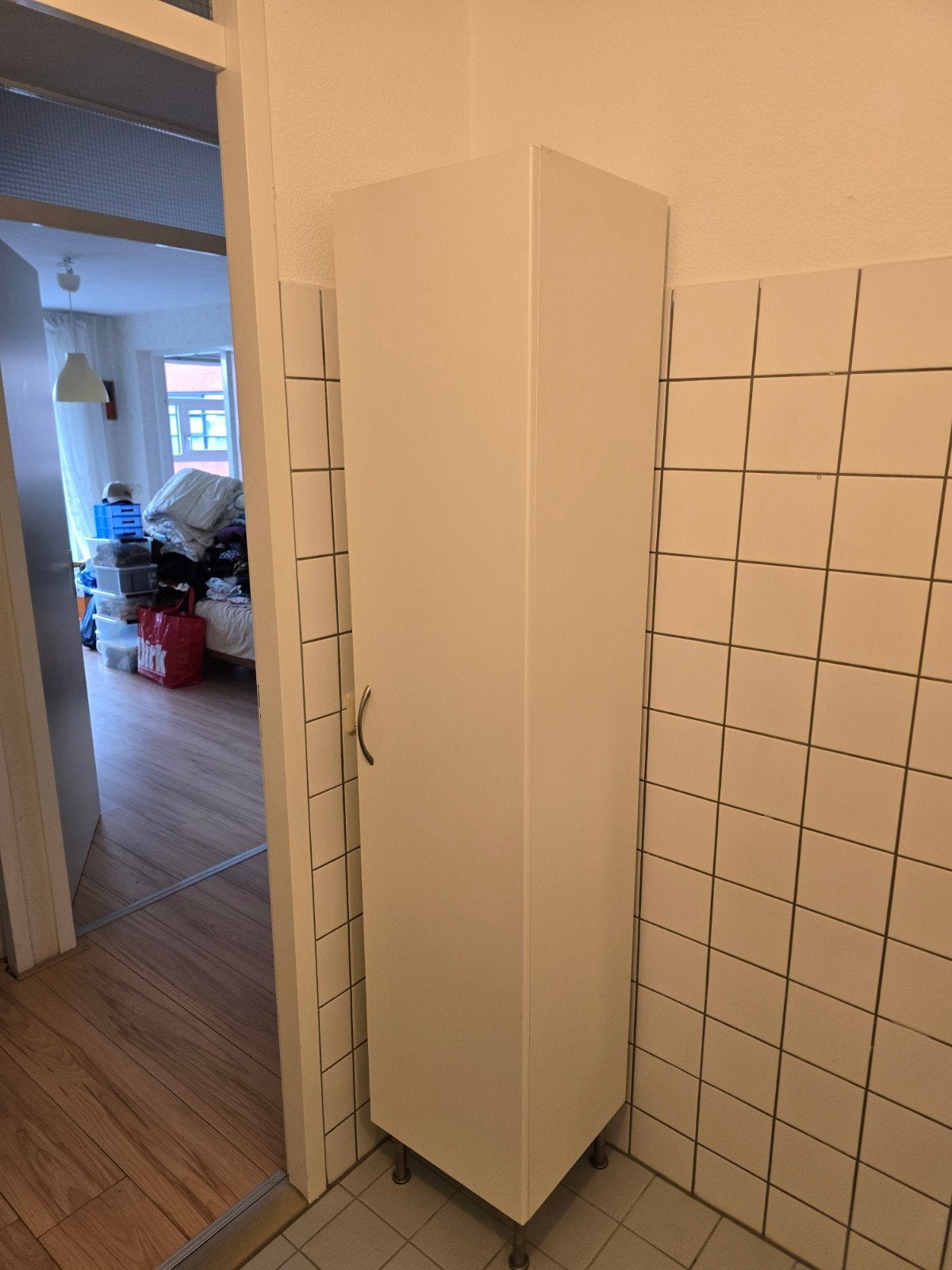 Witte badkamer kast met planken, Huis en Inrichting, Ophalen, Gebruikt