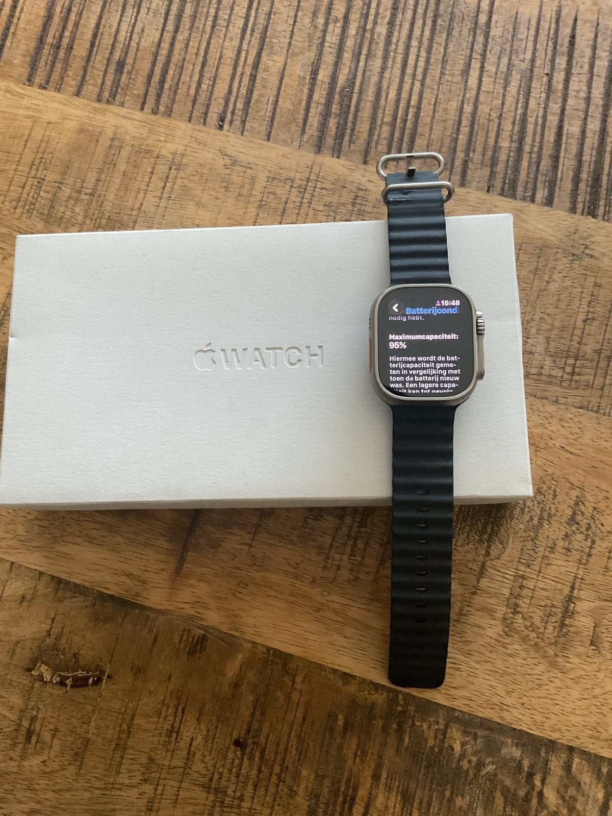 Apple Watch Ultra 49mm Titanium Midnight Ocean Band