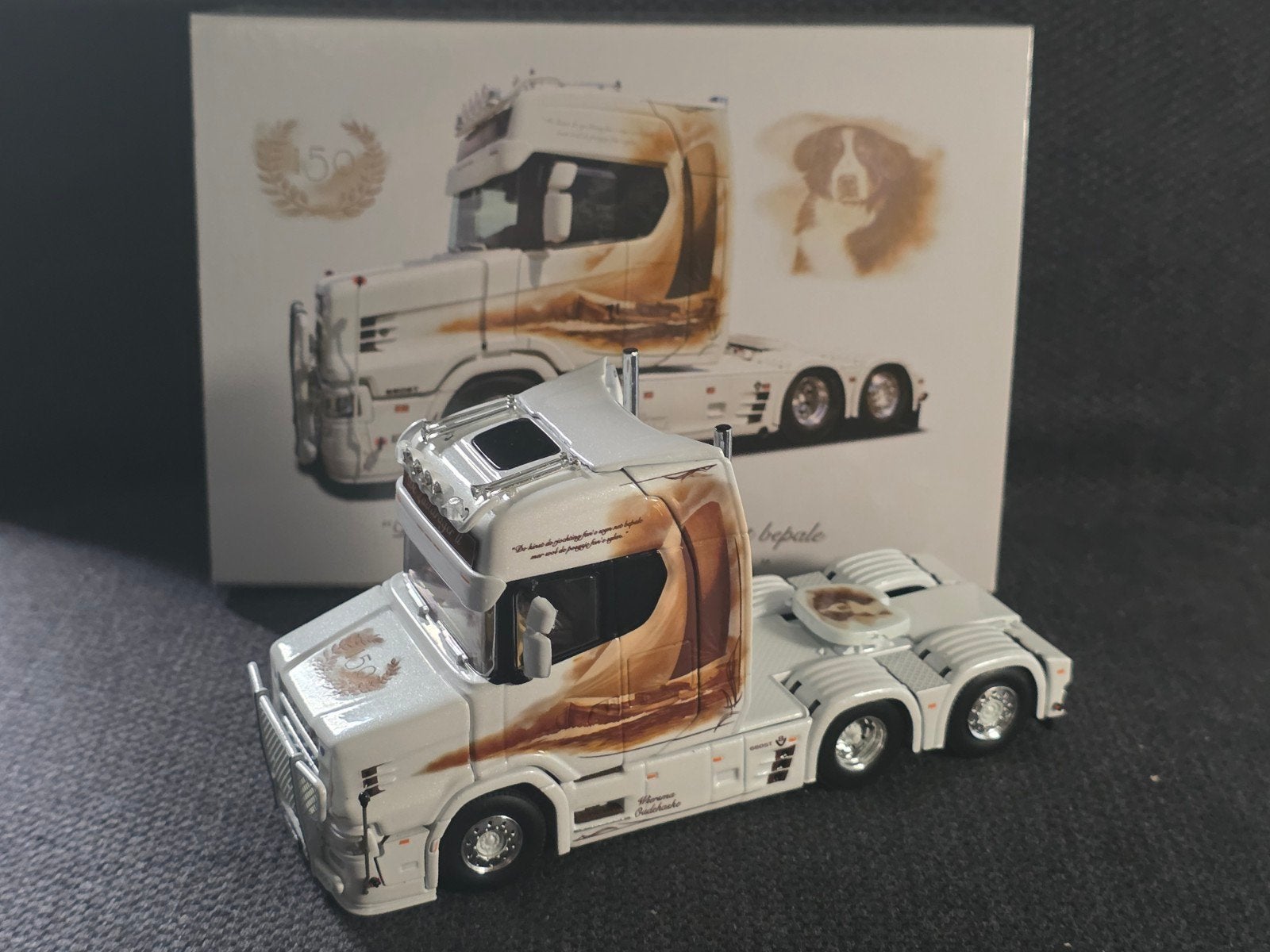 Scania Wiersma 'de Lastdrager' WSI collectors item, Ophalen of Verzenden, Nieuw, Bus of Vrachtwagen, Wsi