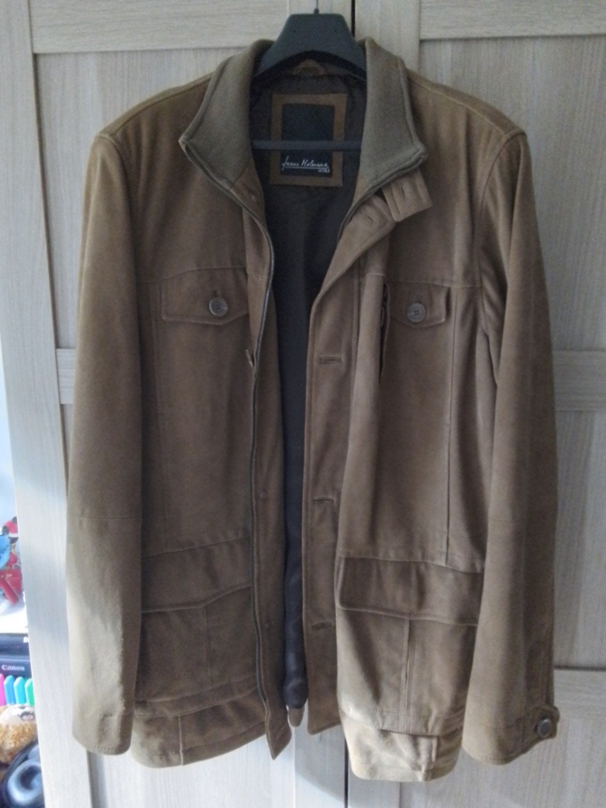frans molenaar suede jas, Ophalen, Frans Molenaar, Beige, Overige maten