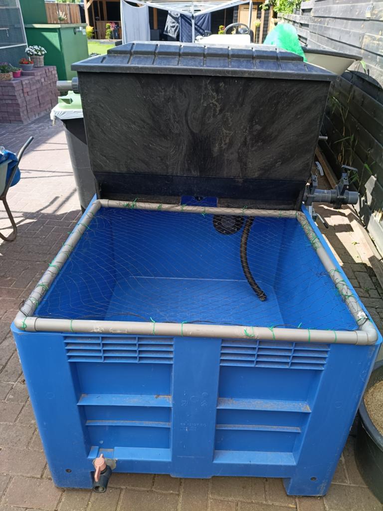 Quarantiane bak met filter en pomp, Tuin en Terras, Ophalen, Gebruikt, Vijverfilter