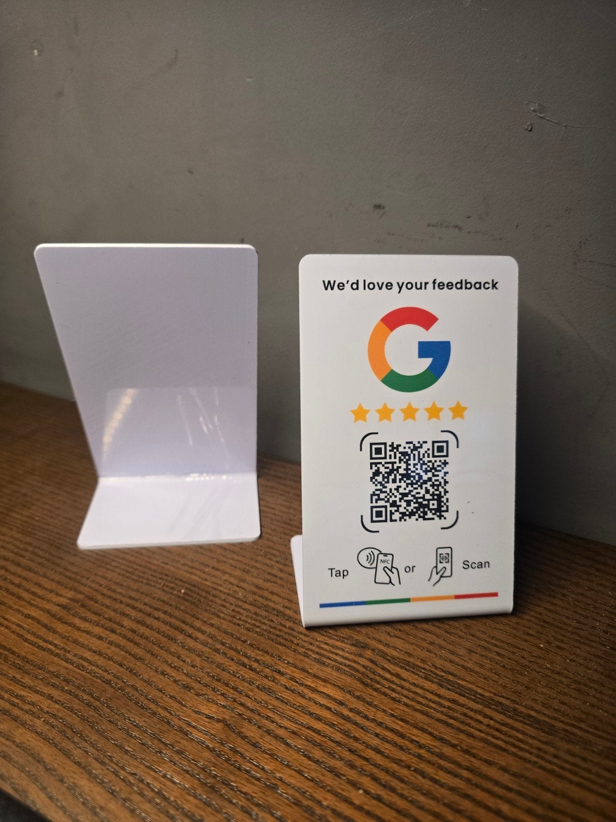 Google Review Kaart met NFC & QR-code — direct klaar voor ge, Ophalen of Verzenden, Nieuw