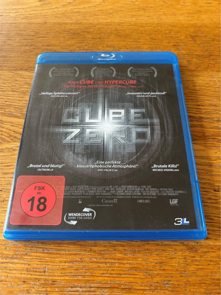 Blu-ray Cube Zero - N-NLO, Gebruikt, Film, Science Fiction en Fantasy, Duits