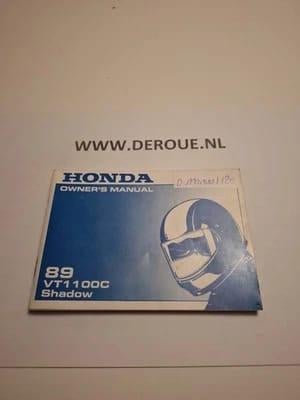 120 0WNERS MANUAL HONDA VT1100C SHADOW 1989 USED, Motoren, Handleidingen en Instructieboekjes, Ophalen of Verzenden, Honda