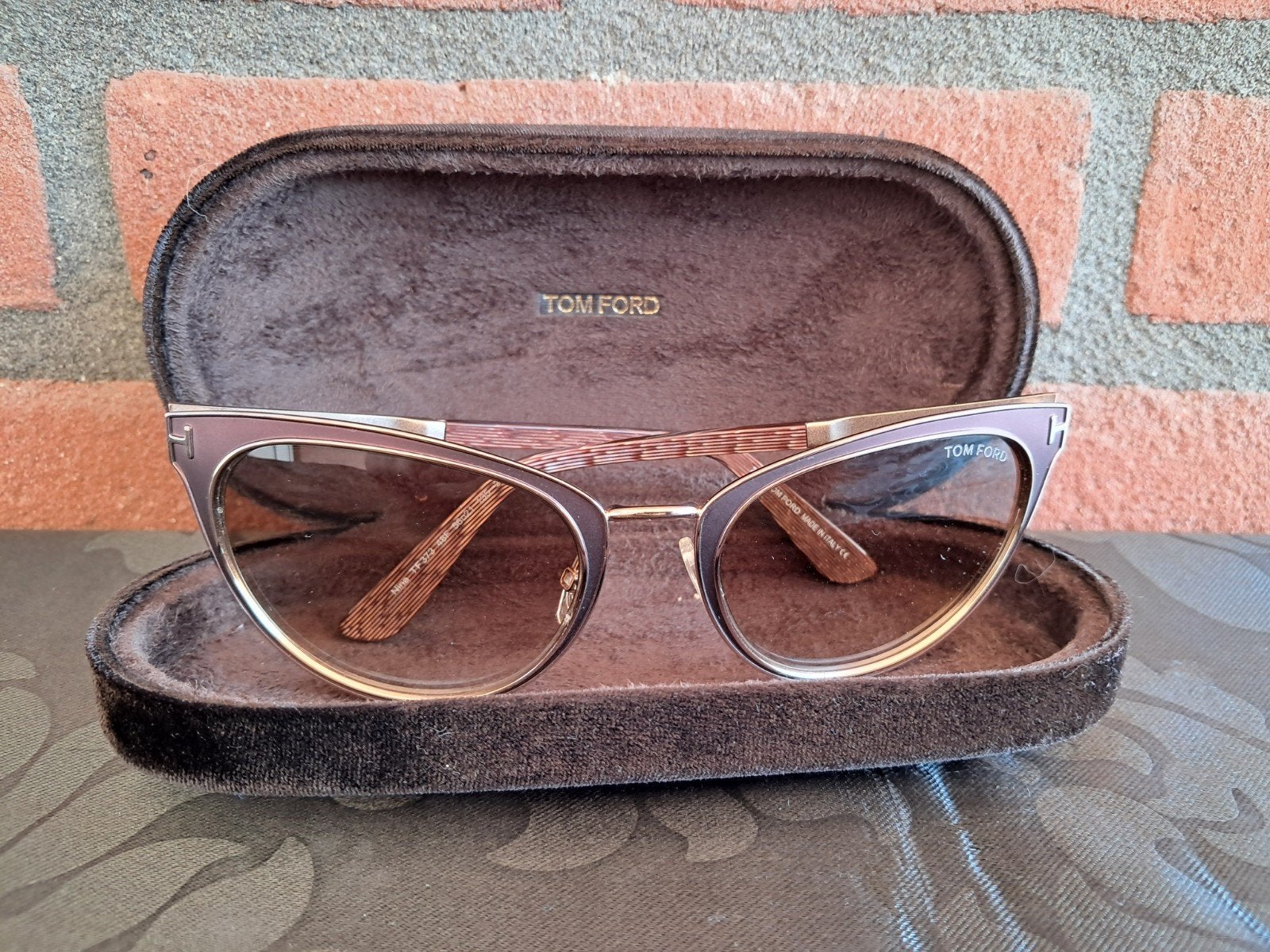 Tom Ford "Nina" zonnebril., Sieraden, Tassen en Uiterlijk, Zonnebrillen en Brillen | Dames, Ophalen of Verzenden, Zo goed als nieuw