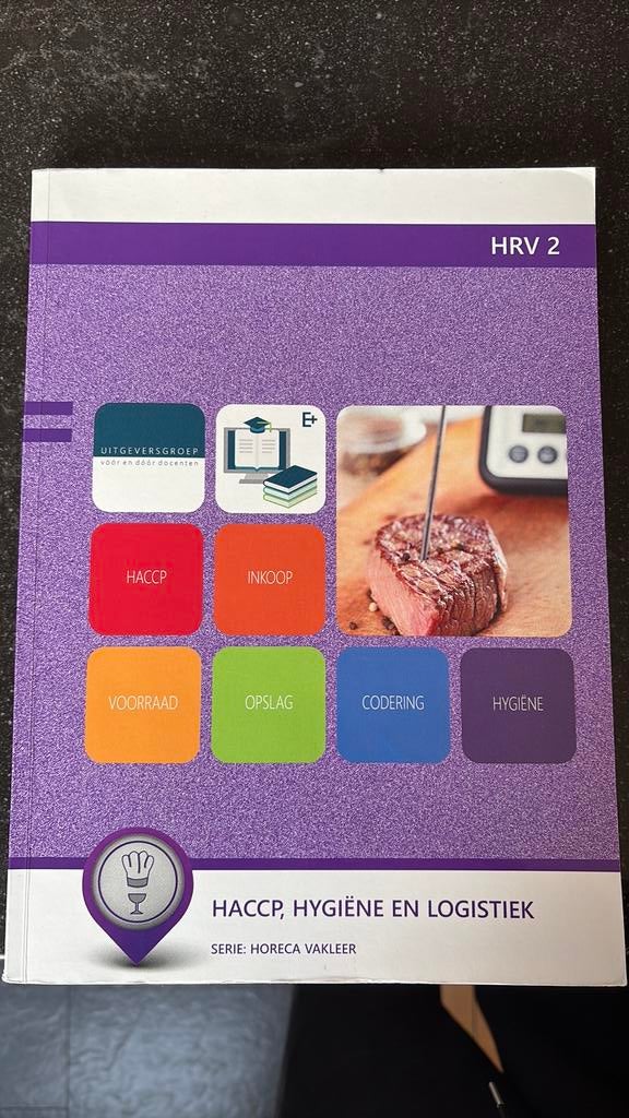 HRV 2 HACCP, Hygiëne en Logistiek Horeca Vakleer, Ophalen of Verzenden, Zo goed als nieuw