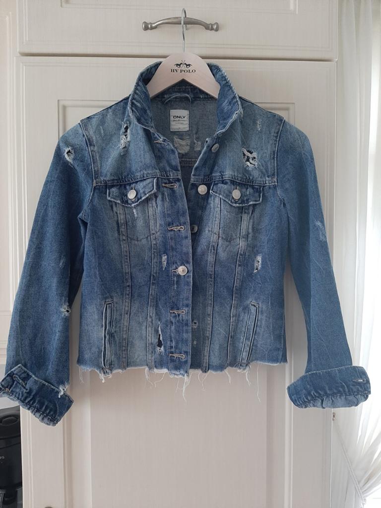 Nieuw prachtig stoer only spijkerjasje xs 34, Only, Blauw, Nieuw, Ophalen of Verzenden