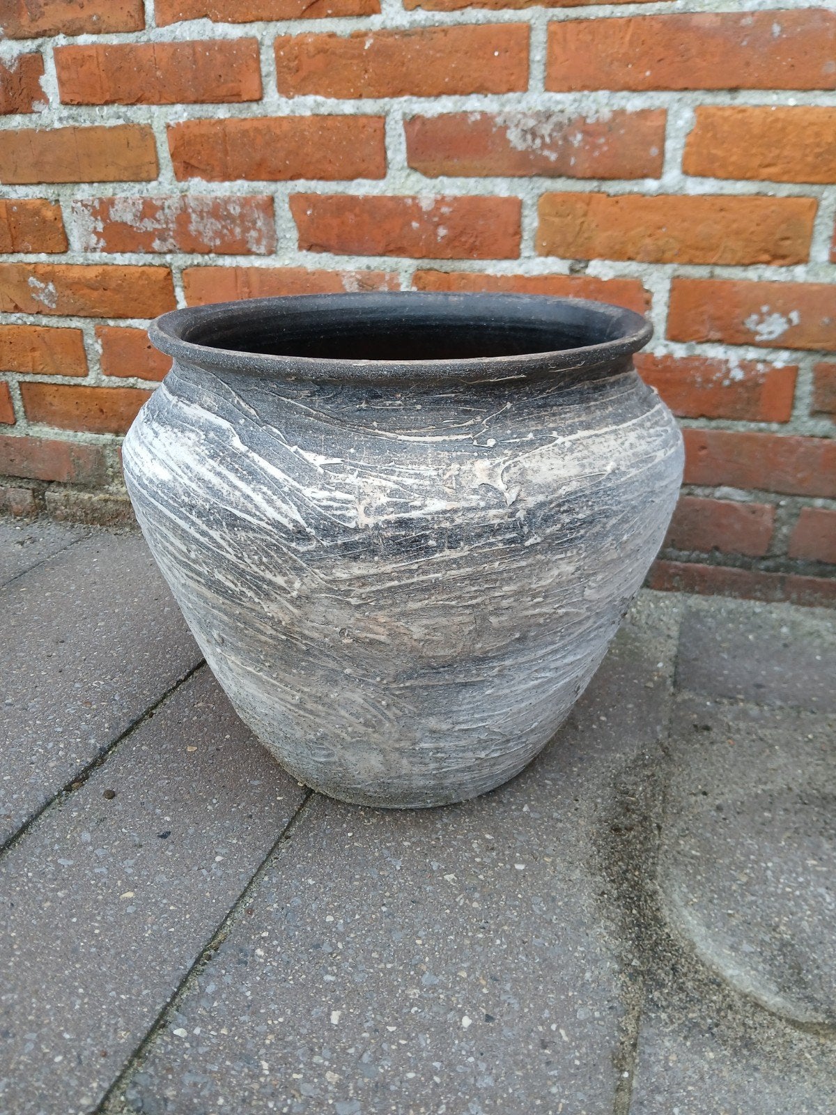 Landelijke stoere pot voor binnen of buiten, Tuin en Terras, Ophalen, Gebruikt, 40 cm of meer, Aardewerk