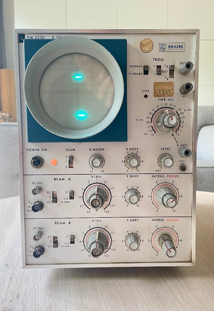 Philips PM3230 10MHz Laboratorium Oscilloscoop | Getest, Ophalen of Verzenden, Gebruikt, Overige meters