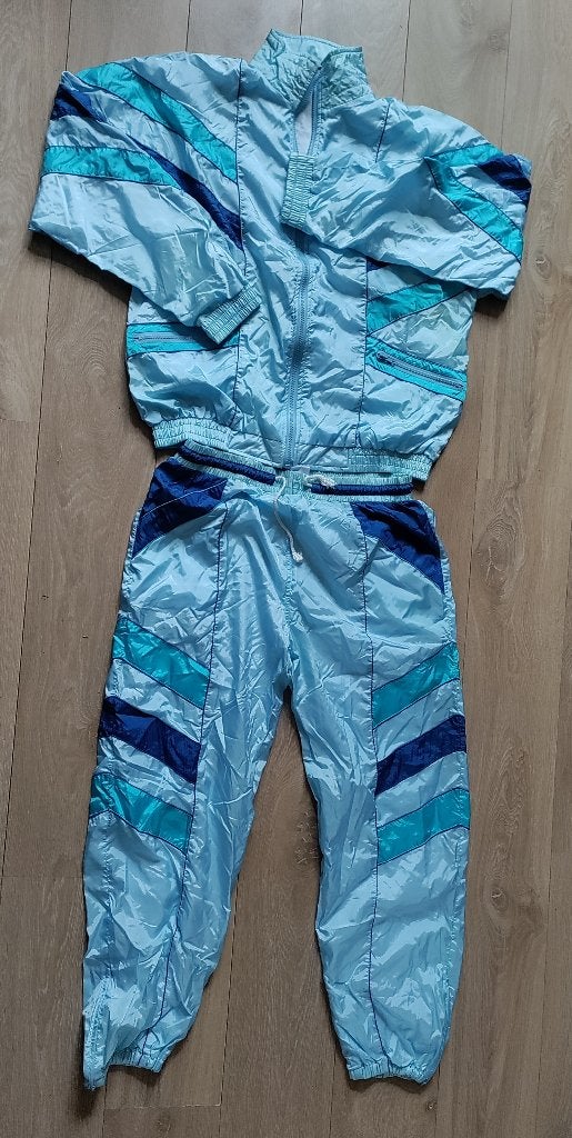 Vintage Trainingspak xl, Blauw, Maat 56/58 (XL), Ophalen of Verzenden, Gedragen