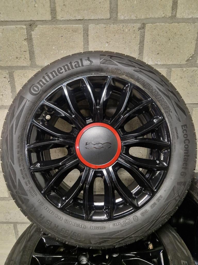 Fiat 500 velgen met banden, Ophalen, Fiat