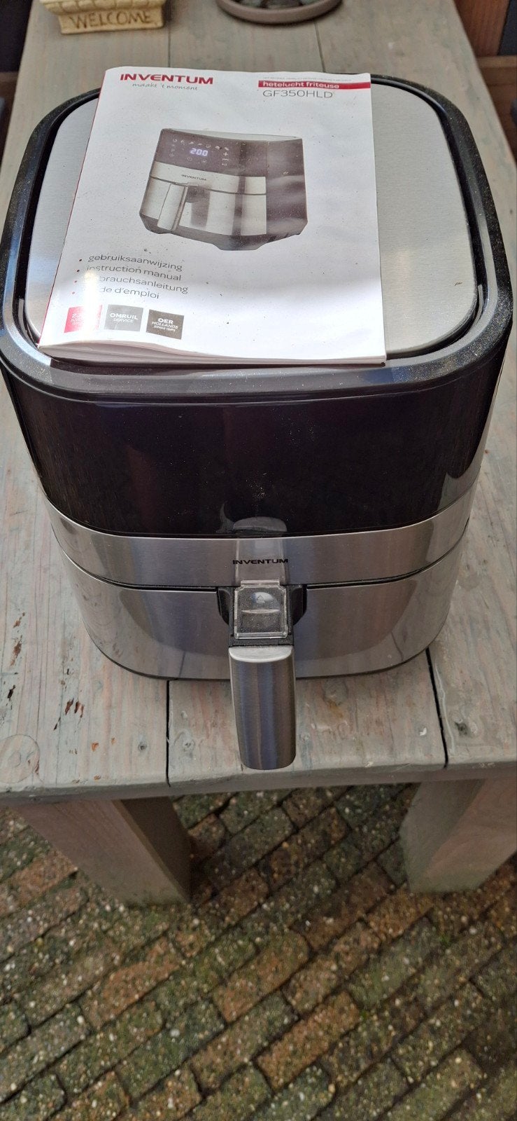 Inventum GF350HLD Heteluchtfriteuse - Zo goed als nieuw, Ophalen of Verzenden, Zo goed als nieuw, Airfryer, 1000 t/m 1499 gram
