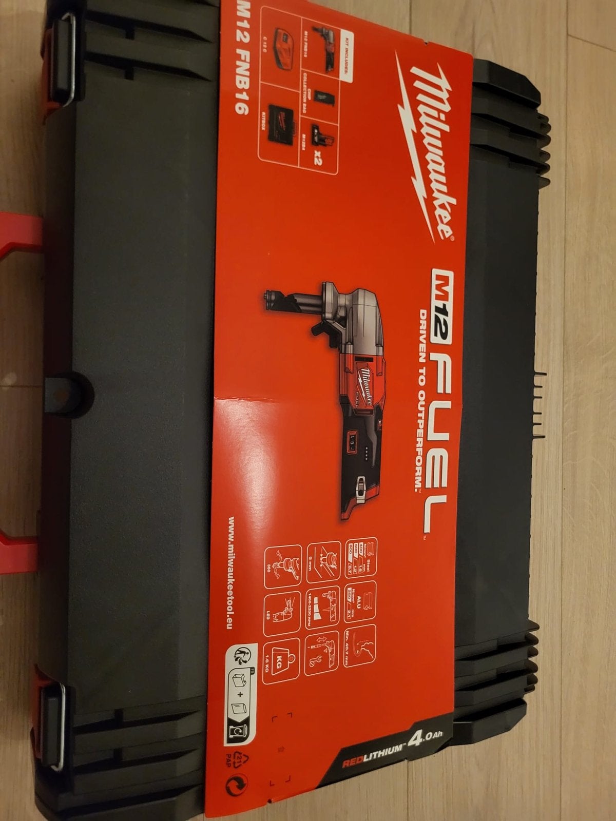 Milwaukee M12 FUEL Multitool FNB16 met Accu en Lader, Variabele snelheid, Overige typen, Ophalen of Verzenden, Zo goed als nieuw