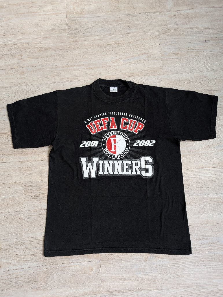Feyenoord UEFA Cup Winners 2002 T-shirt maat M, Verzamelen, Ophalen of Verzenden, Zo goed als nieuw, Feyenoord, Shirt
