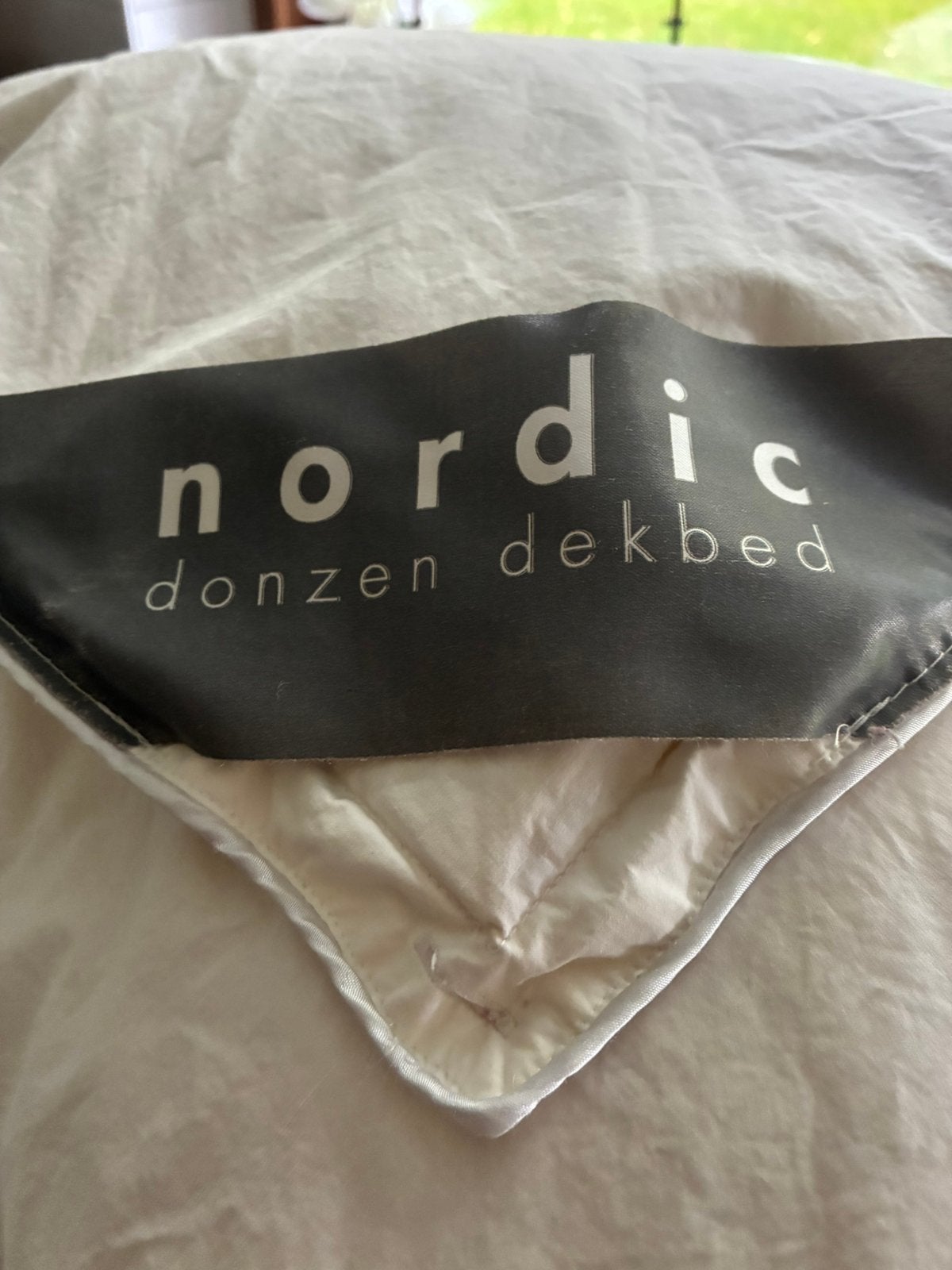 Nordic 4 seizoenen donzen dekbed 200x200, Huis en Inrichting, Knoopsluiting, Wit, Tweepersoons, Dons en Veren