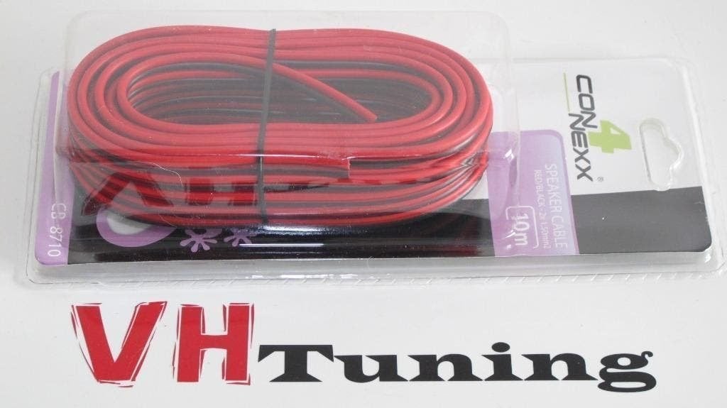 Connexx CB 8710 speaker cable 2x 1.5MM2 zwart/rood 10 Meter, Ophalen of Verzenden, Nieuw