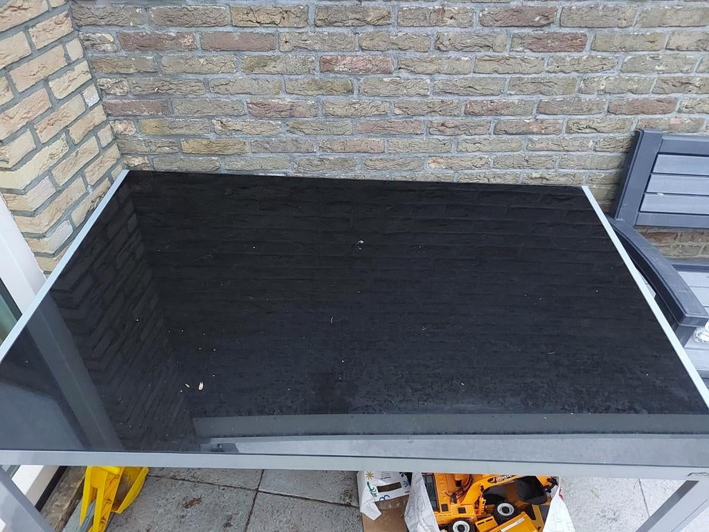 Tuintafel, Ophalen, Gebruikt, Rechthoekig, Aluminium