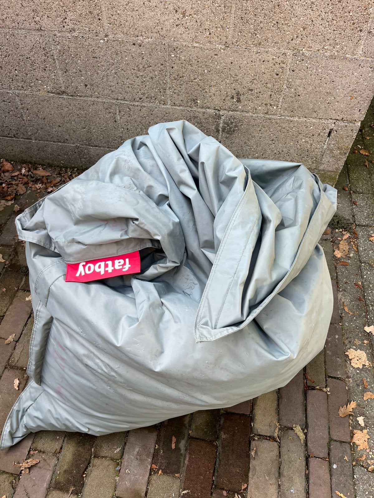 Gratis: Fatboy zitzak, Ophalen, Gebruikt, Grijs, Zitzak