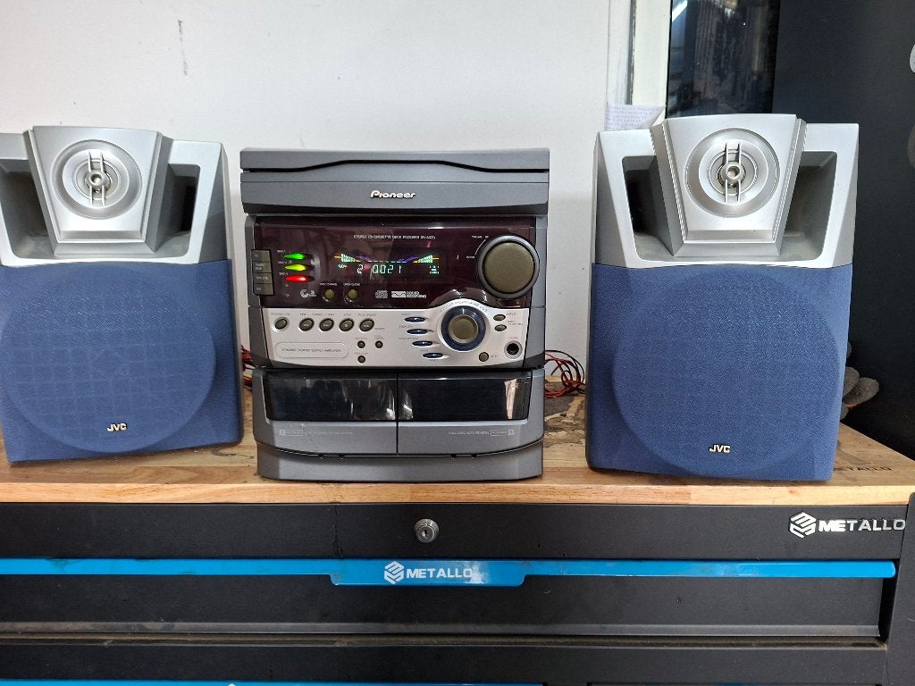 vintage stereotoren pioneer 3 cd wisselaar en dub cassettede, Overige merken, Gebruikt, Microset, Ophalen of Verzenden