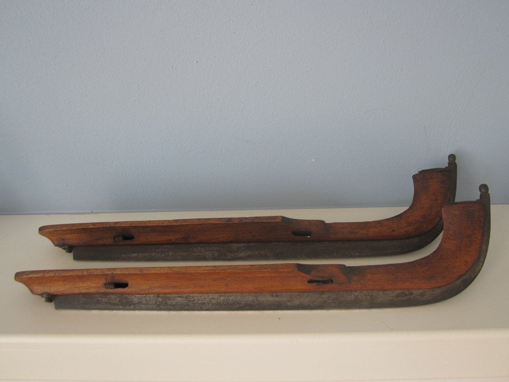 Houten schaatsen N.H., Ophalen of Verzenden