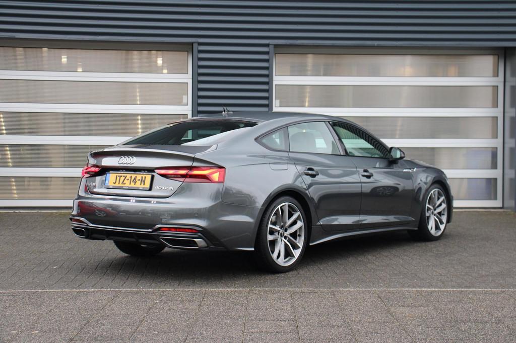 Audi A5 Sportback 40 TFSI 204pk S-tronic S Edition | Lederen, 12 maanden, Gebruikt, 4 cilinders, Bedrijf