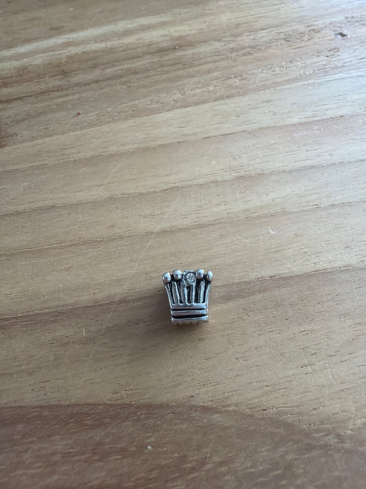 Pandora bedel kroon met steentje, Pandora, Ophalen of Verzenden, Zo goed als nieuw, 1 bedel