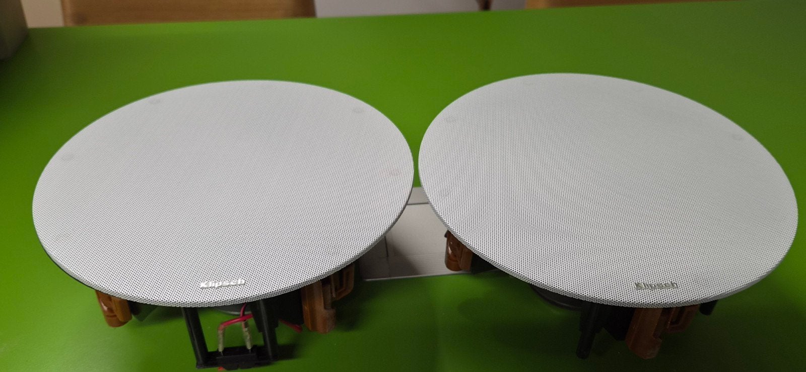 2x Klipsch CS-16C II Inbouw Plafondspeakers – Wit, Overige merken, Speakerset, Ophalen of Verzenden, Zo goed als nieuw