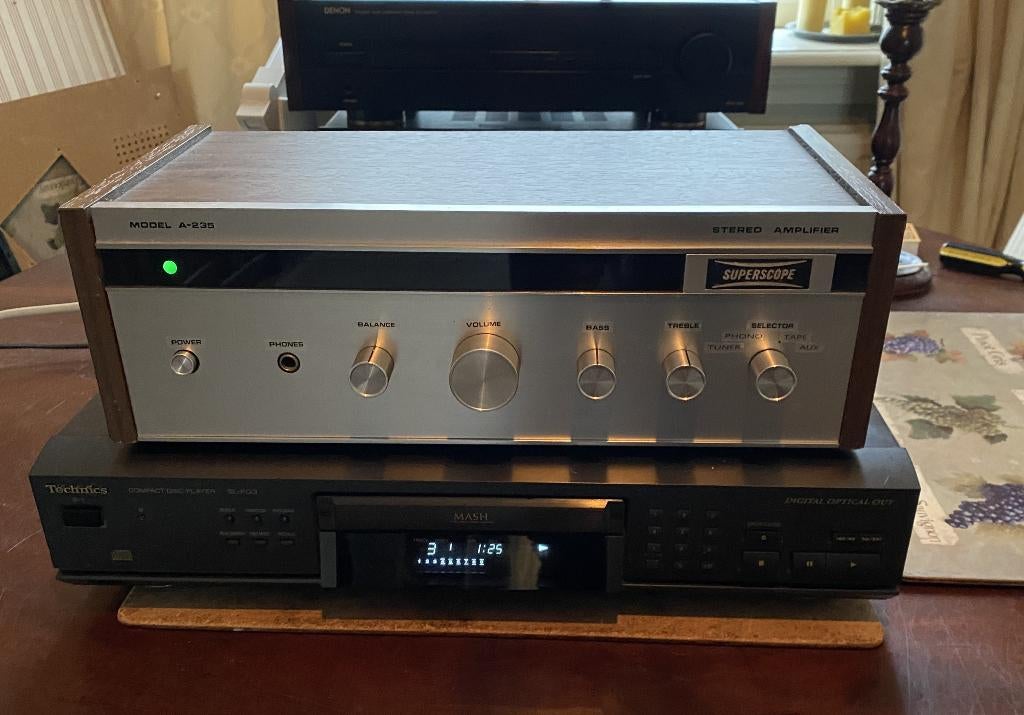 Superscope Model A-235 versterker, Refurbished, Ophalen, Overige merken, Minder dan 60 watt