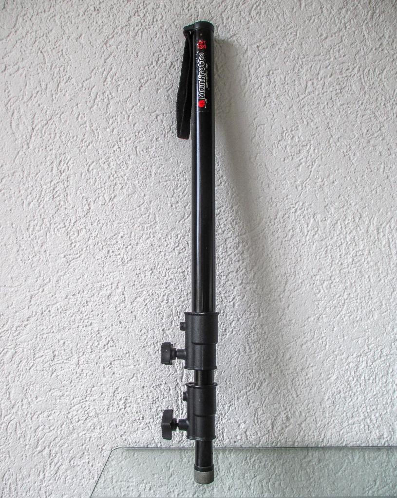MONOSTATIEF  MANFROTTO, Audio, Tv en Foto, Fotografie | Statieven en Balhoofden, Ophalen, Gebruikt, Minder dan 150 cm, Driepoot
