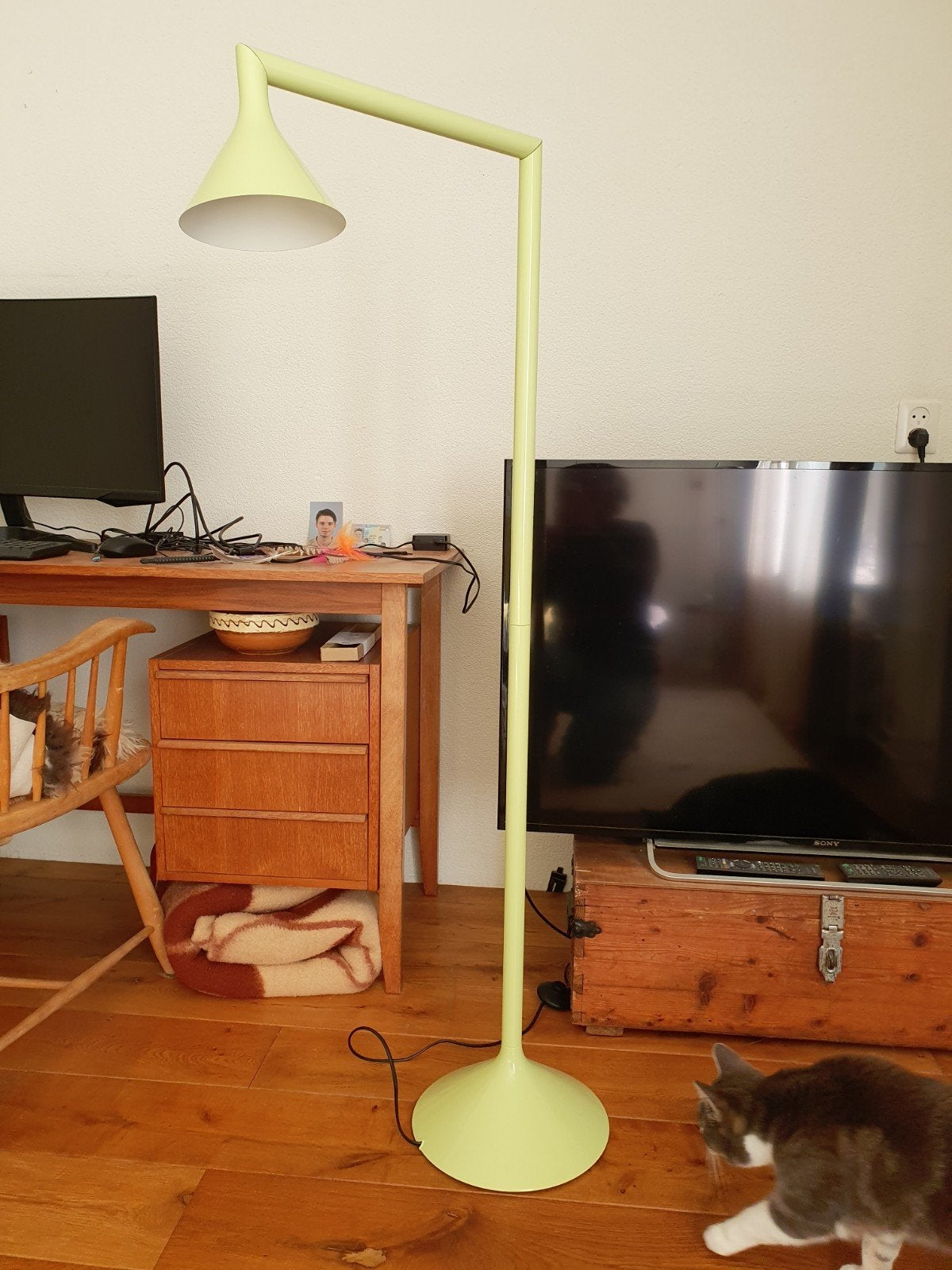 IKEA PS 2026 Vloerlamp Geel - Modern Design, Ophalen, Nieuw, E27 (groot), Metaal