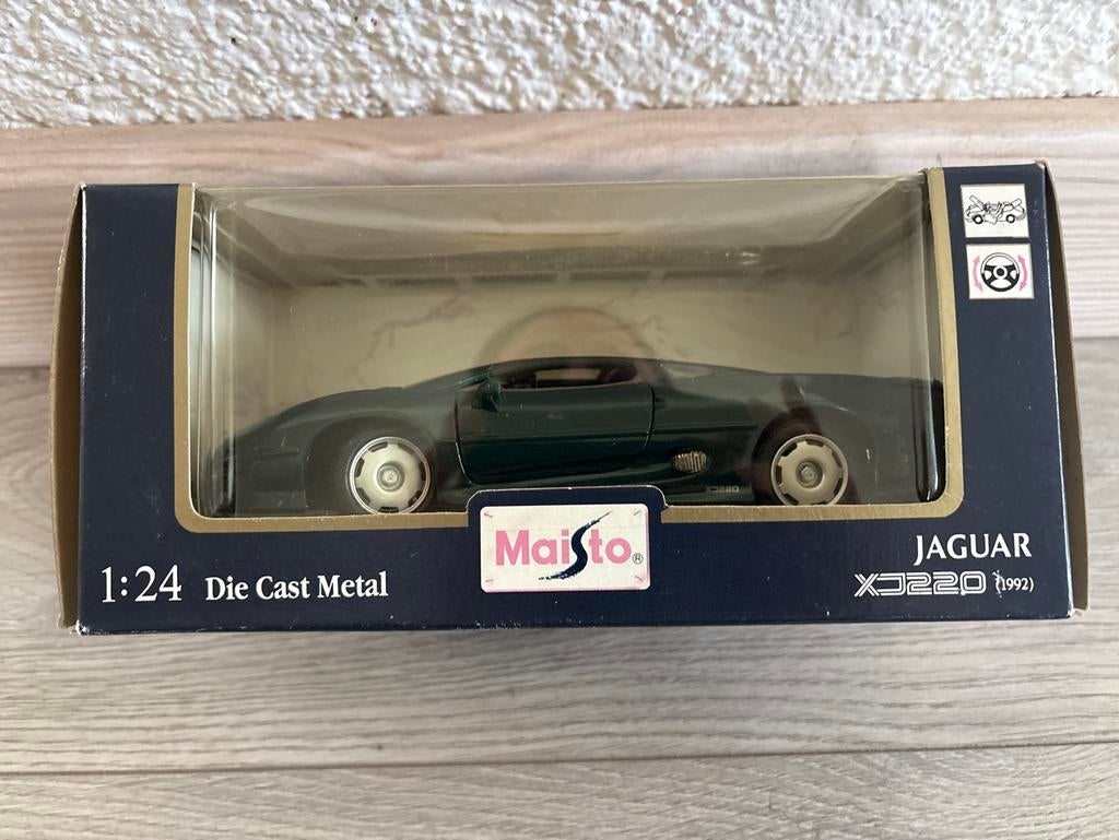 Maisto Jaguar XJ220 (1992) modelauto 1:24, Ophalen of Verzenden, Zo goed als nieuw, Auto, Maisto