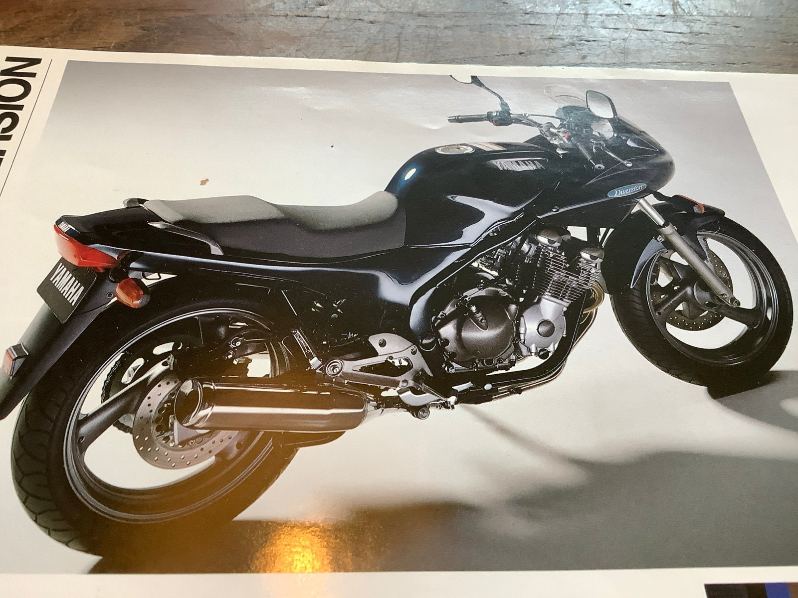 Yamaha Diversion Motorfiets Brochure / folder.       (91), Verzenden, Yamaha