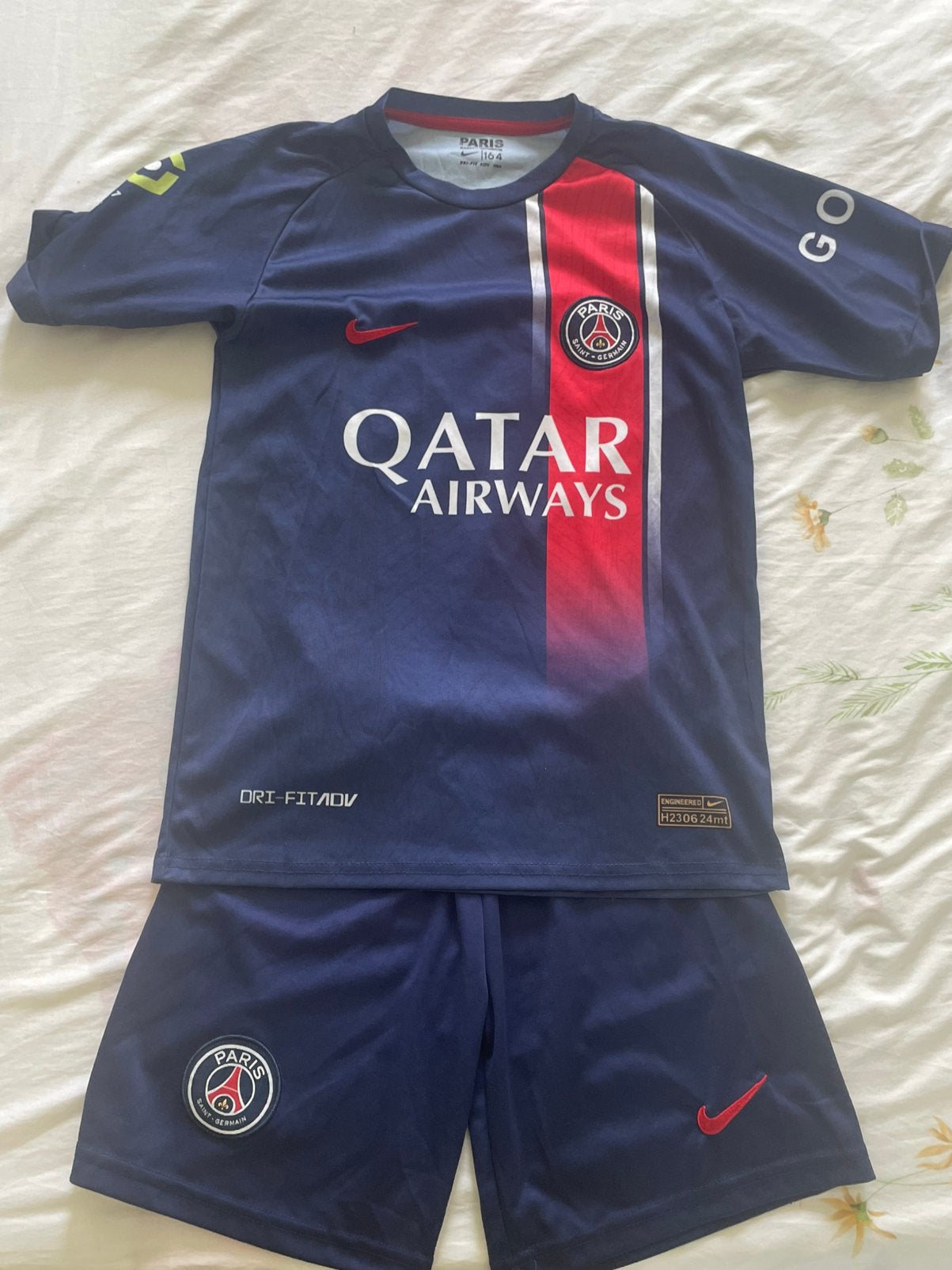 PSG Voetbaltenue - Maat 164, Blauw, Overige maten, Ophalen of Verzenden, Zo goed als nieuw