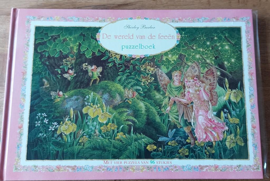 Groot Puzzelboek: De Wereld van de Feeën - 4x 96 stukjes, Ophalen of Verzenden, Meer dan 50 stukjes, Gebruikt, 6 jaar of ouder