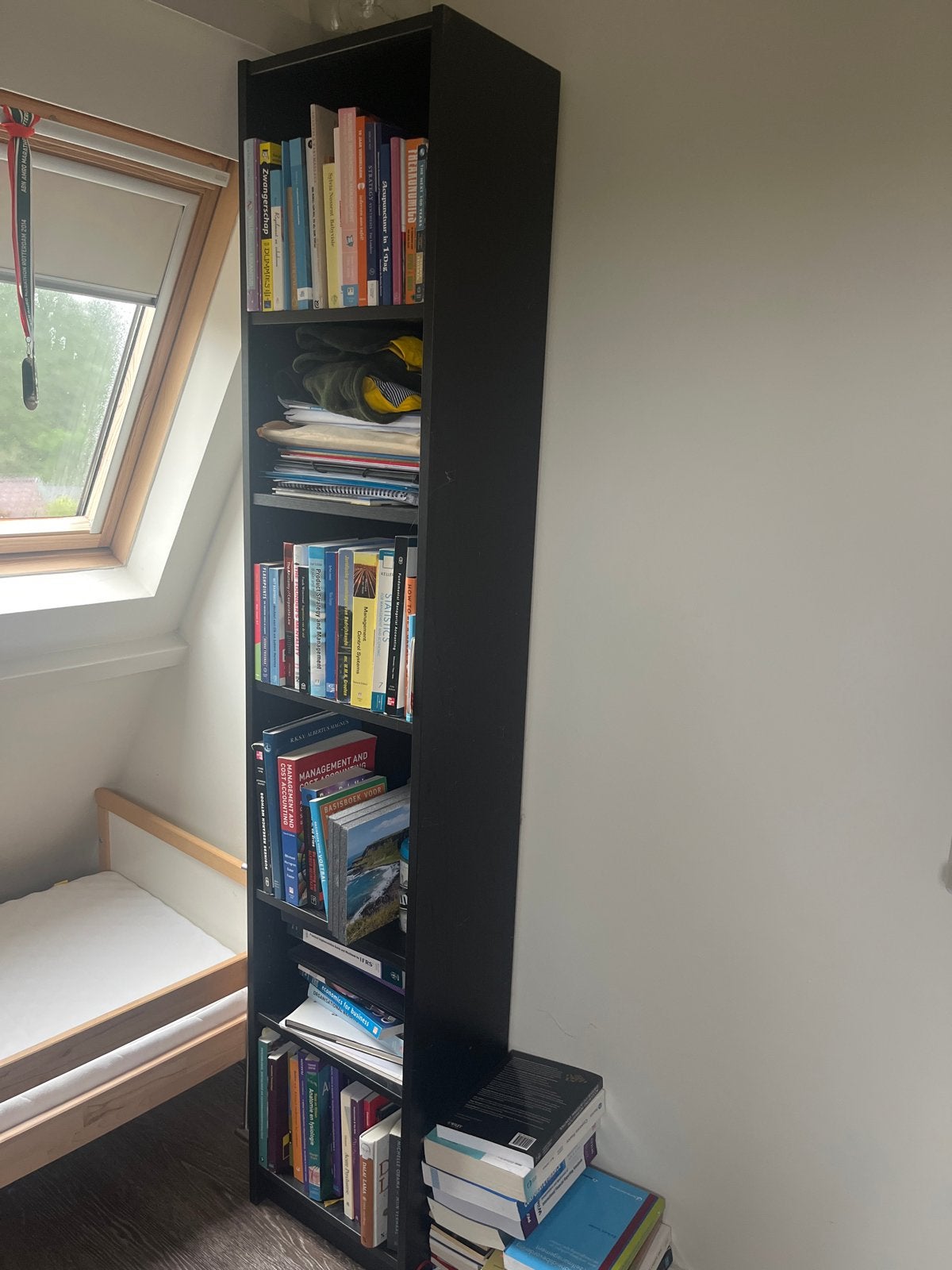 IKEA Billy Boekenkast zwart- Gratis Af te Halen, Huis en Inrichting, Kasten | Boekenkasten, Met plank(en), Minder dan 50 cm, Gebruikt