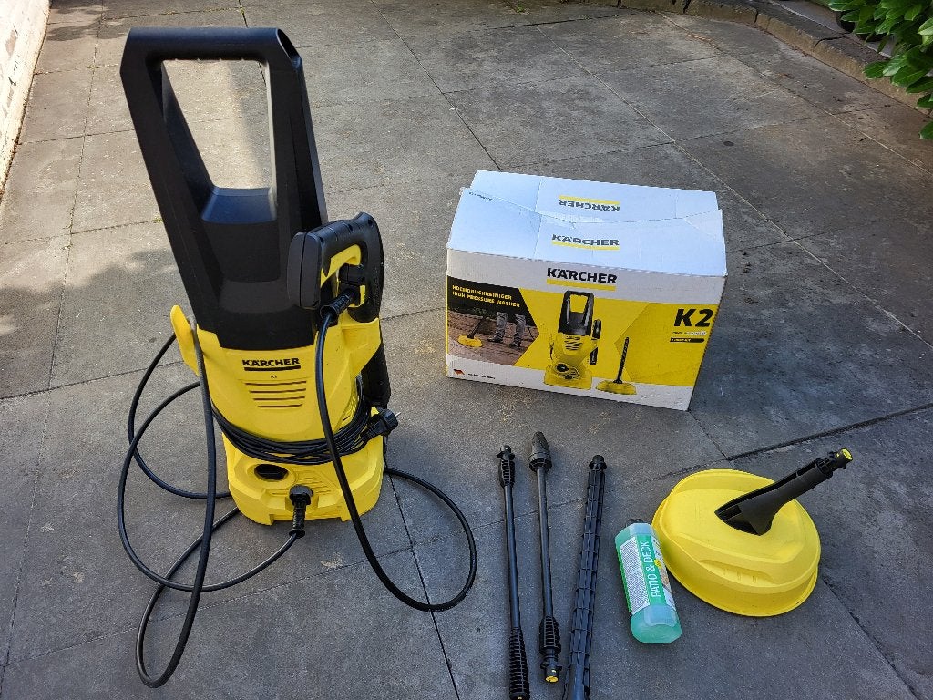 Kärcher K2 Hogedrukreiniger + Home-kit, weinig gebruikt, Ophalen of Verzenden, Zo goed als nieuw, Elektrisch, Kärcher