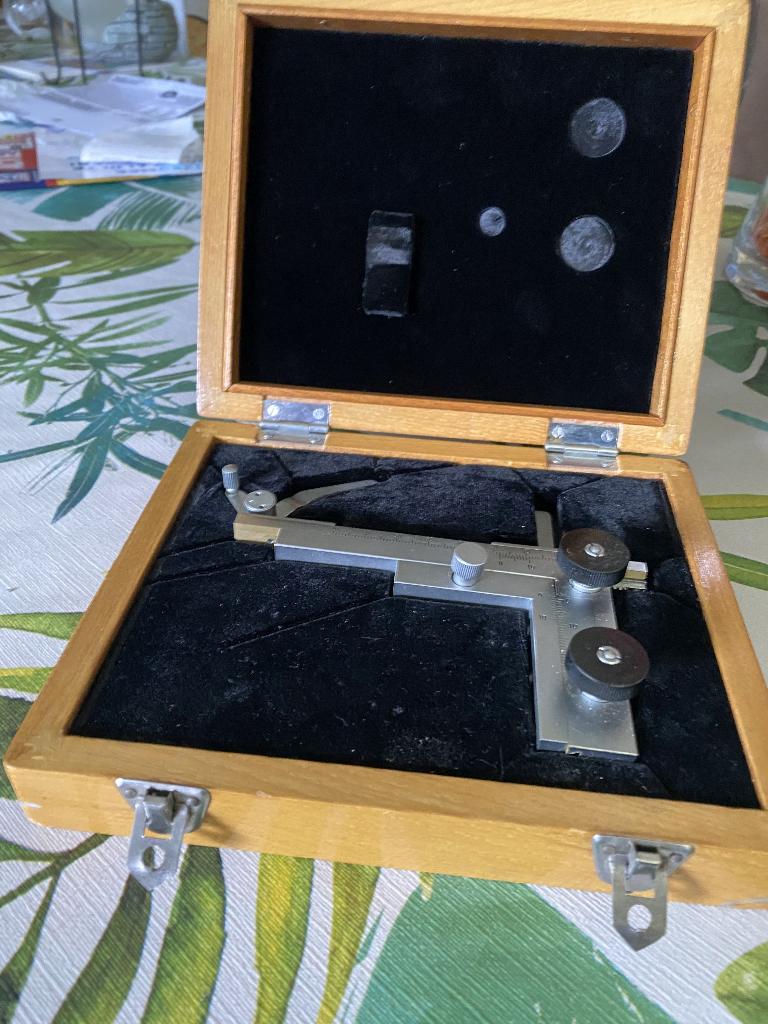 Kruistafel - Vintage precisie meetinstrument, Ophalen of Verzenden, Gebruikt