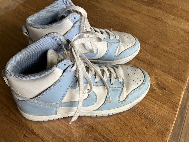 Nike dunk high maat 40 white/aluminum, Wit, Nike, Ophalen of Verzenden, Sneakers of Gympen