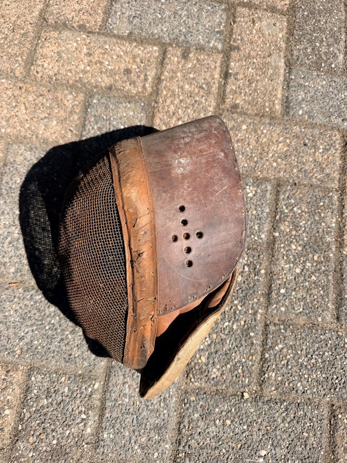 Vintage schermmasker - Antiek sportuitrusting, Ophalen of Verzenden